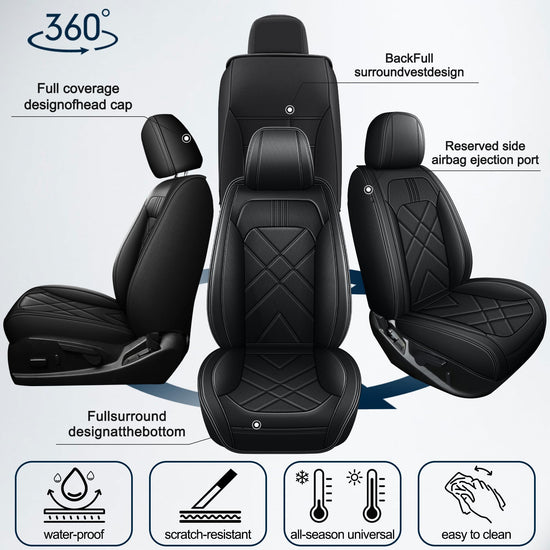 AOMSAZTO vehicle seat cover — Custom fit leather for Chevy Colorado 2015-2026