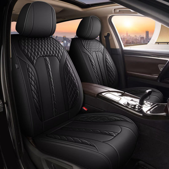 AOMSAZTO truck seat covers - waterproof faux leather for Chevrolet Silverado 2007-2025