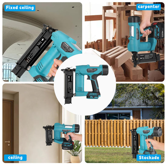 3-in-1 Cordless 18GA Brad Nailer & Stapler for Makita 18V Battery