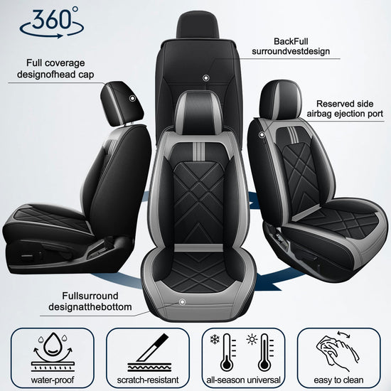 AOMSAZTO vehicle seat cover - custom fit for Chevrolet Colorado/GMC Canyon 2015-2022 crew cab Z71 LT ZR2AOMSAZTO vehicle seat cover - breathable leather full set for Chevrolet Colorado/Canyon 2015-2022 crew cab Z71 LT ZR2