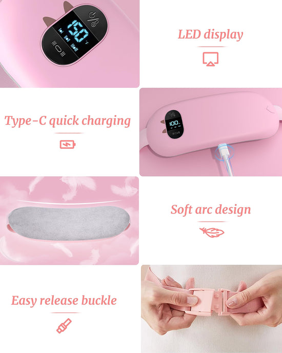 FSA HSA eligible electric heating pad — Cordless, portable design with 6 heat and massage modes