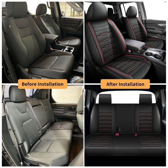 AOMSAZTO vehicle seat cover - Faux leather for Honda Ridgeline 2006-2026