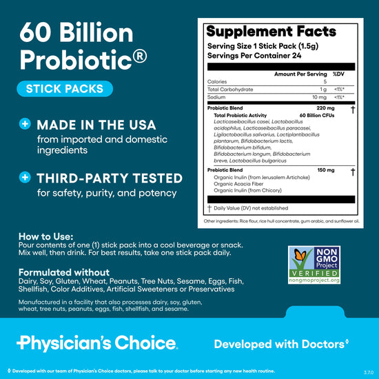 Physician's CHOICE probiotic and digestive enzyme - gut health support
