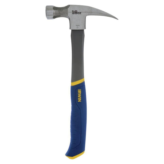 Irwin Tools hammer — fiberglass construction, 16 oz weight.