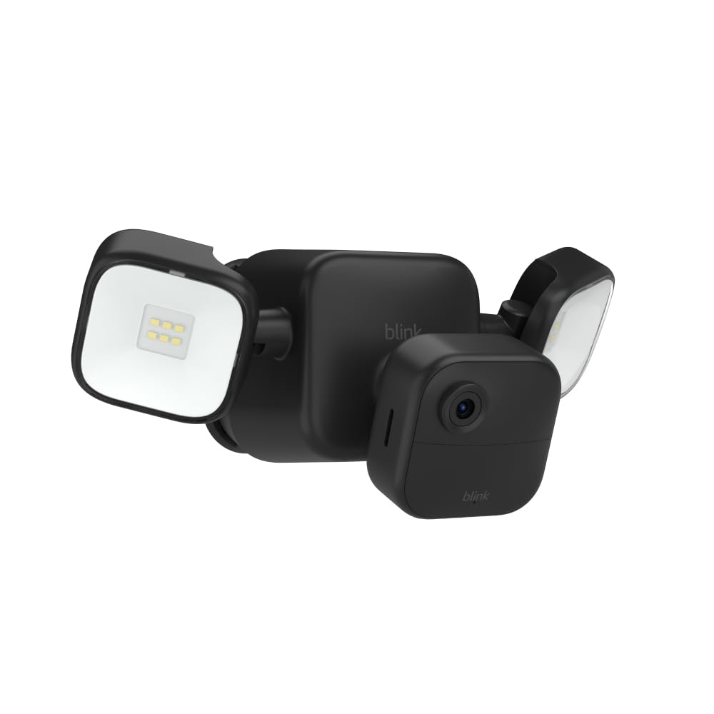 Blink Outdoor 4 Floodlight Camera — Wireless smart security camera with 700 lumens and two-year battery life