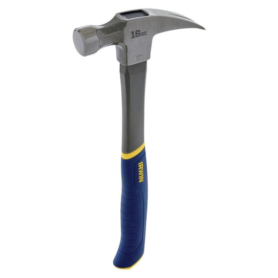 Irwin Tools hammer — fiberglass construction, 16 oz weight.