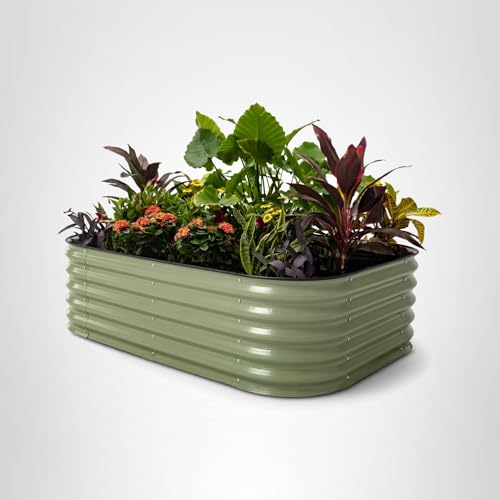 Modular Raised Garden Bed — 17" Tall, 6-in-1 Configuration | Olive Green
