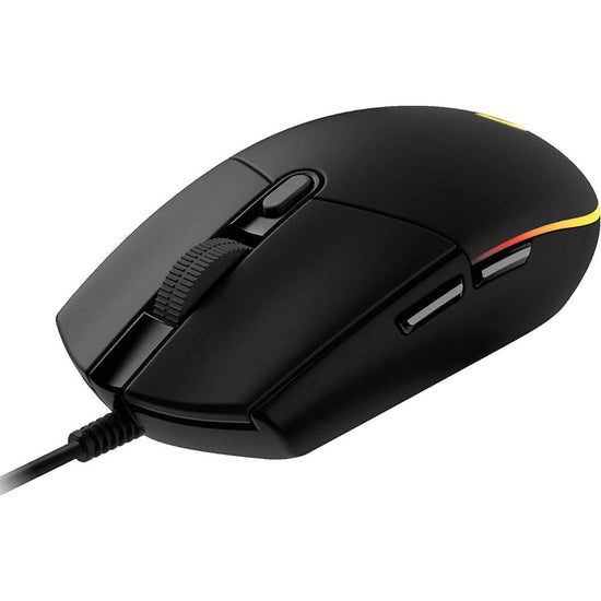 Logitech G203 wired gaming mouse — 8000 DPI with RGB lighting effects and 6 buttons
