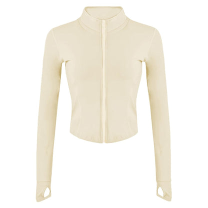 Lviefent women's running track jacket — lightweight design with thumb holes