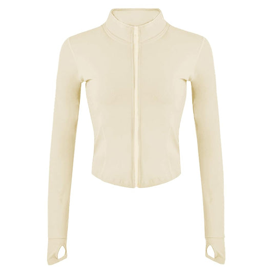 Lviefent women's running track jacket — lightweight design with thumb holes