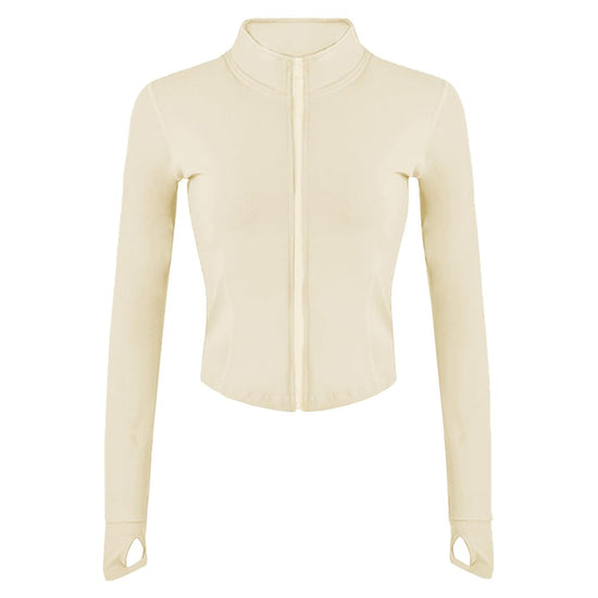 Lviefent women's running track jacket — lightweight design with thumb holes