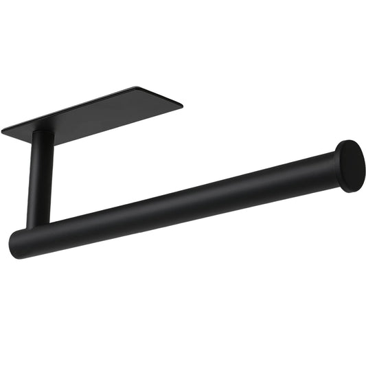Paper towel holder — Adhesive and screw installation options, stainless steel design by theaoo