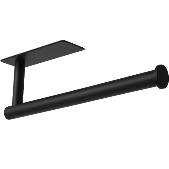 Paper towel holder — Adhesive and screw installation options, stainless steel design by theaoo
