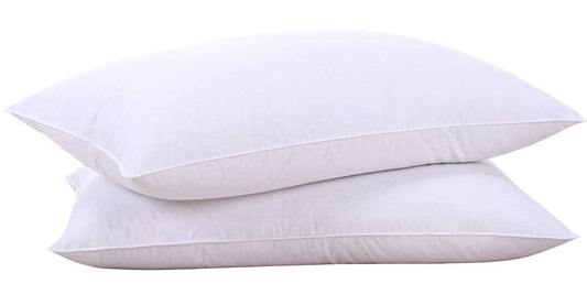 puredown goose feather and down bed pillow inserts - white color