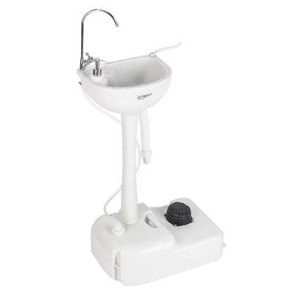 VINGLI portable sink — upgraded design with wheels and accessories for convenience