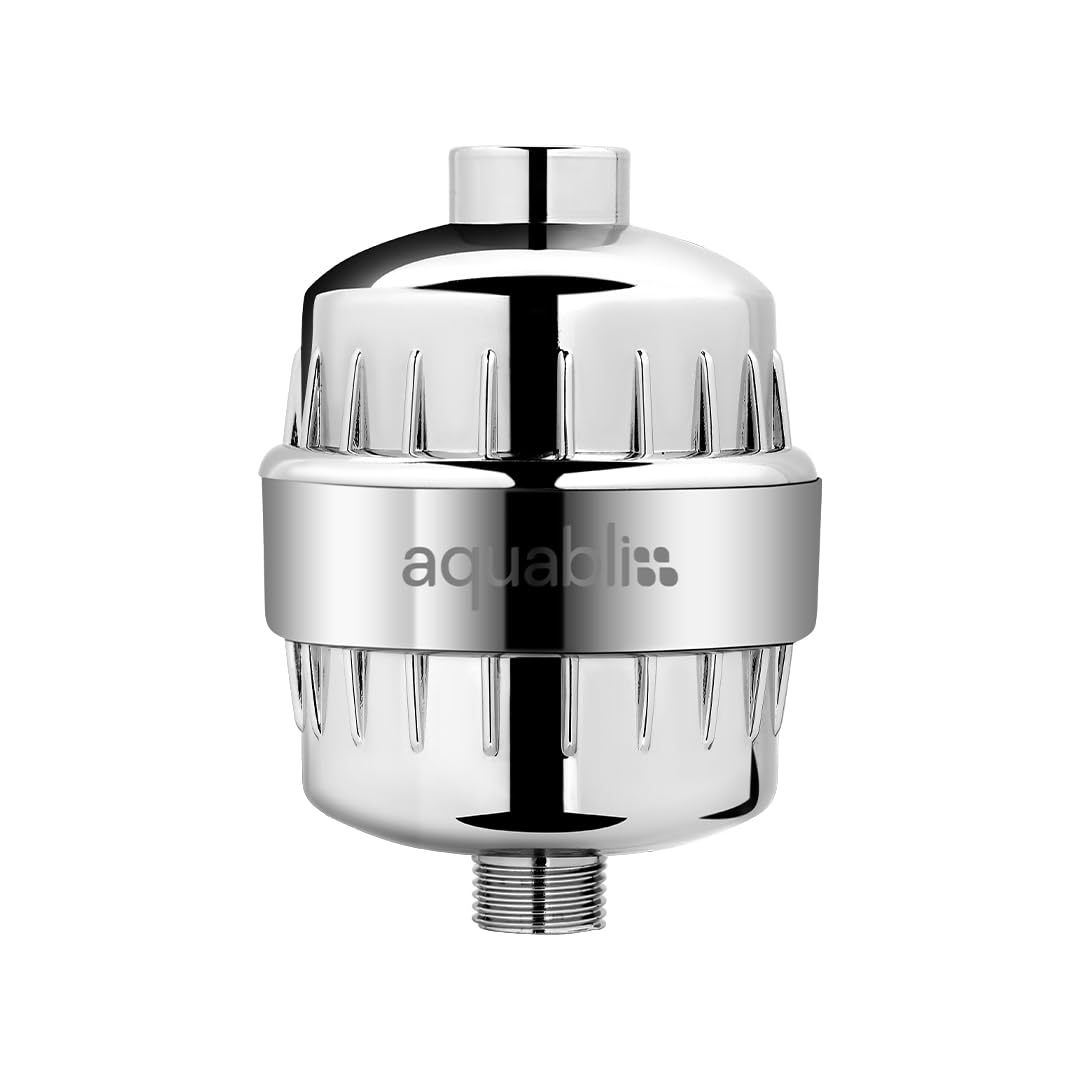 Aquabliss shower filter - reduces dry skin and improves hair and nails. Chrome finish.