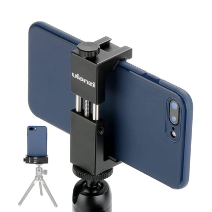 Camera support — ULANZI ST-02S aluminum phone tripod mount with cold shoe mount