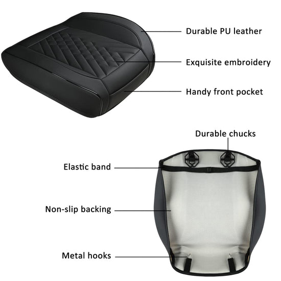 GIANT PANDA vehicle seat cover — Premium PU leather with anti-slip design