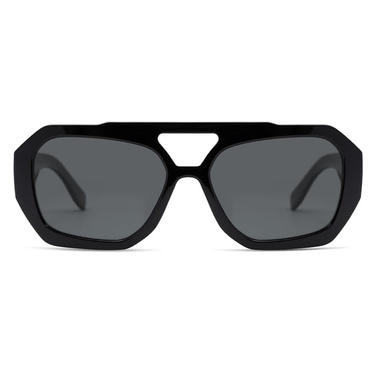 SOJOS sunglasses — Trendy aviator design with polarized lenses and double bridge