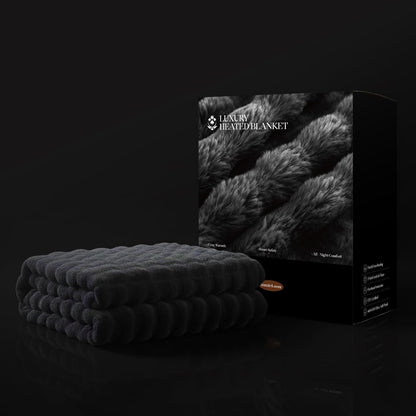 Heated blanket — Fast heating with ultra-soft faux rabbit fur and 5 heat levels