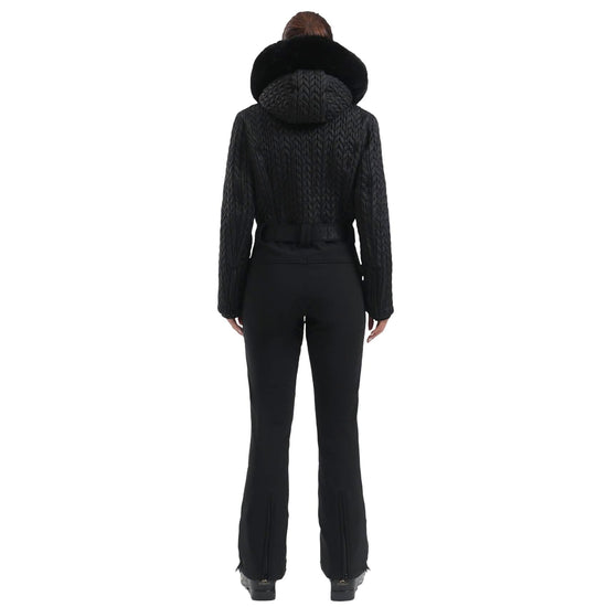 GSOU SNOW snowsuit — One piece waterproof design with faux fur details
