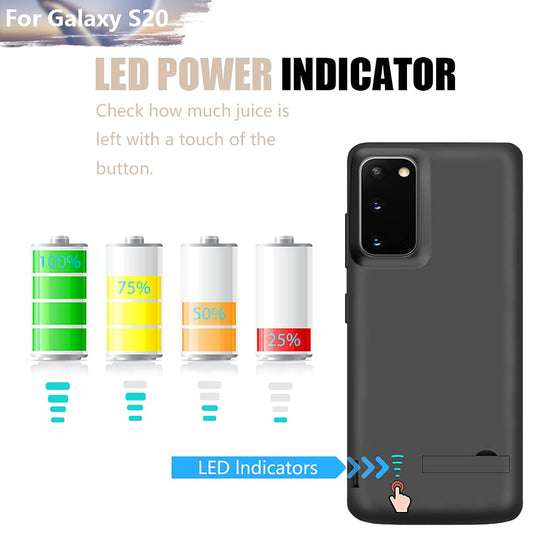 Sitong battery case for Samsung Galaxy S20 5G with 5000mAh rechargeable power