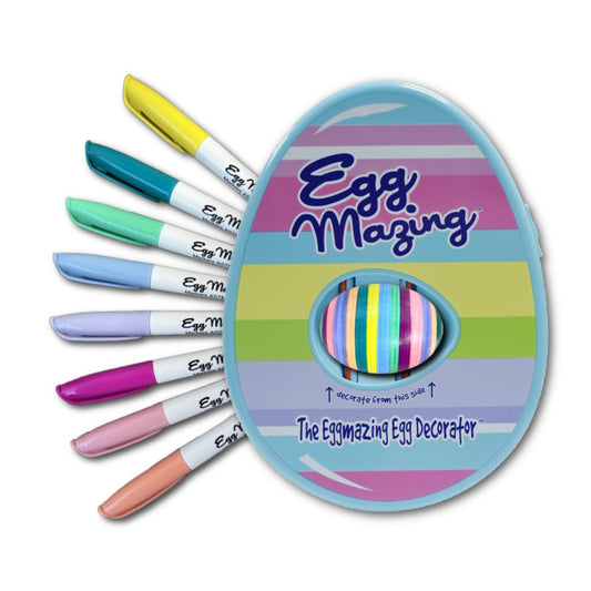 Art craft kit — Includes egg decorating spinner and 8 non toxic markers