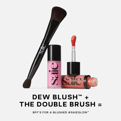 FACE_SHAPING_MAKEUP — Saie Dew Blush for a natural finish