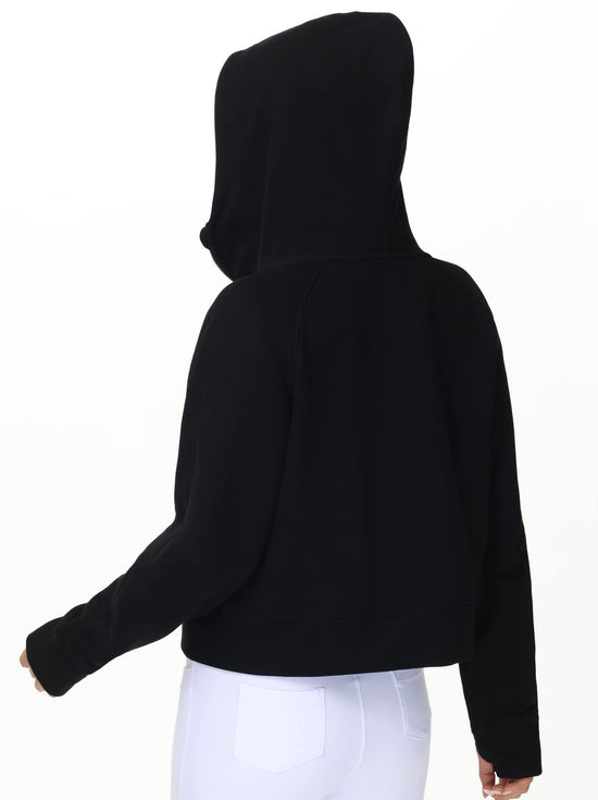 THE GYM PEOPLE sweatshirt — Full-zip fleece hoodie with pockets and thumb holes