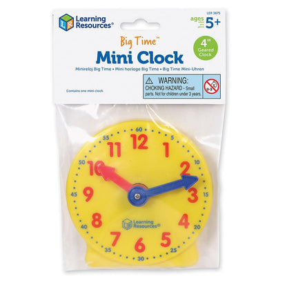 Learning Resources Big Time mini clock — teaching clock for ages 5 and up