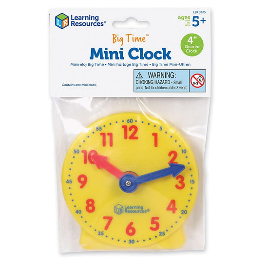 Learning Resources Big Time mini clock — teaching clock for ages 5 and up