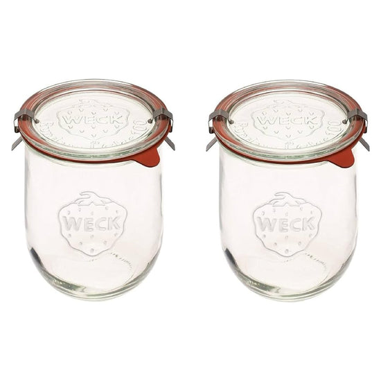 Weck jars — Tulip jars with wide mouth for sourdough starter storage