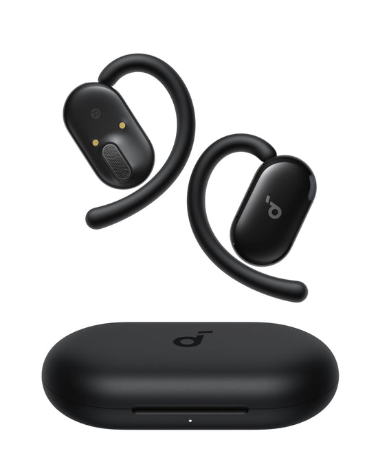 Soundcore V20i headphones — adjustable ear hooks for a snug fit and powerful sound