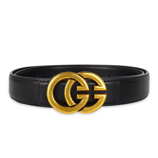 Aurolran women's leather belt — stylish buckle design for versatile wear