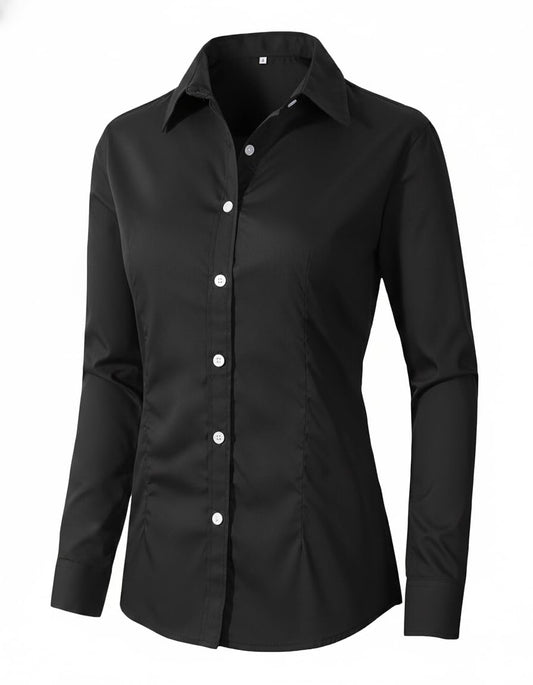 Shirt — Beninos long sleeve button down work wearShirt — Beninos women's long sleeve button down work wear