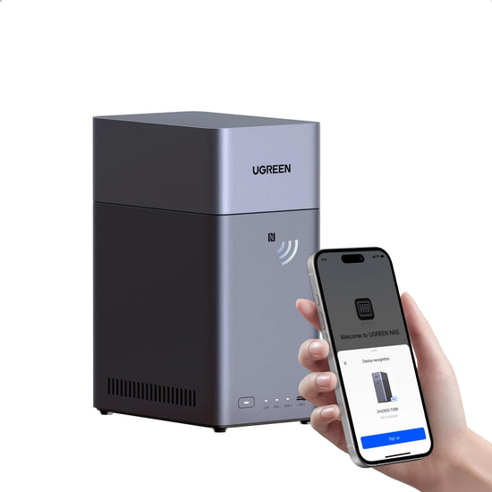 UGREEN NAS DH2300 desktop NAS with remote access and AI photo album support