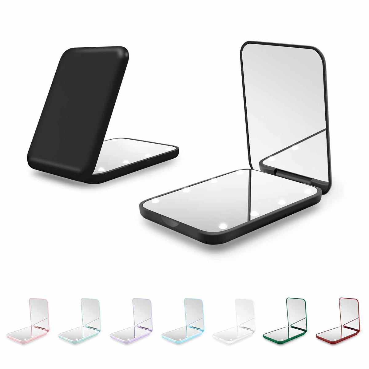 Kakuje compact mirror — 1X/3X magnification with LED and internal battery
