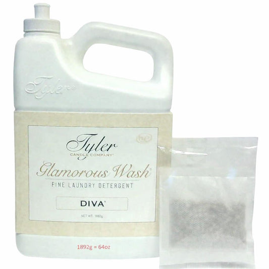 Tyler Glam Wash laundry detergent — Diva scent, 907g, HE safe