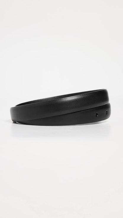 Madewell women's leather belt with chunky metal detail