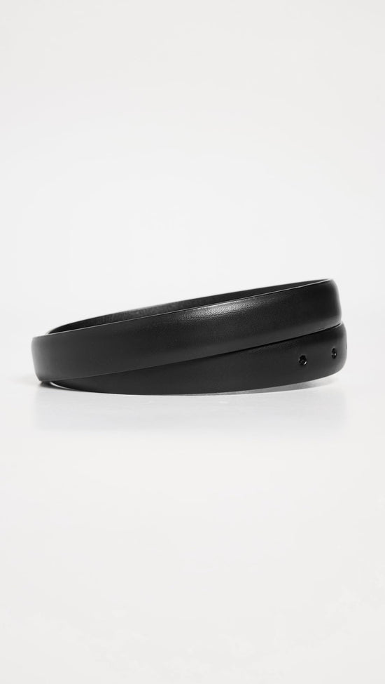 Madewell women's leather belt with chunky metal detail