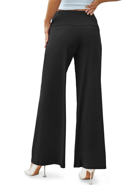 Arolina women's palazzo pants - stretchy wide leg design with high waist