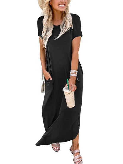 ANRABESS summer maxi dress — casual loose t-shirt style for vacation and travel