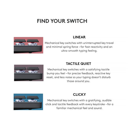 Keyboards — Logitech MX Mechanical wireless design