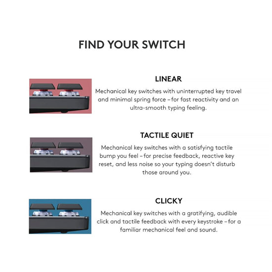 Keyboards — Logitech MX Mechanical wireless design