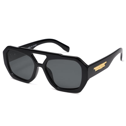 SOJOS sunglasses — Trendy aviator design with polarized lenses and double bridge