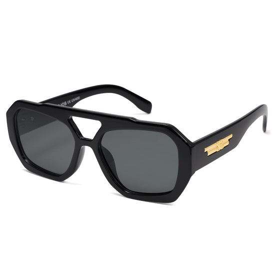 SOJOS sunglasses — Trendy aviator design with polarized lenses and double bridge