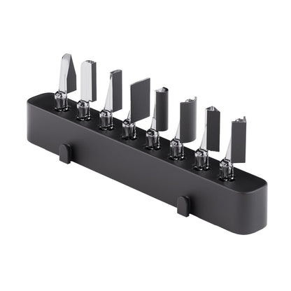 HOZO NeoSander Basic Sanding Head Collection, 8PCS Detail Attachments with Pointed, Flat, Arc, Half-Cylinder, 45° & 90° Heads for Edges, Corners & Fine Surface Finishing