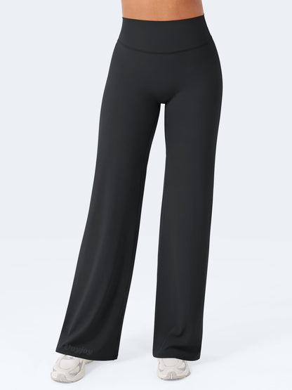 VOYJOY Straight Leggings Bottoms Wide Leg Pants for Women 29"/ 31.5"/33"/35" High Waist Stretch Casual Sweatpants