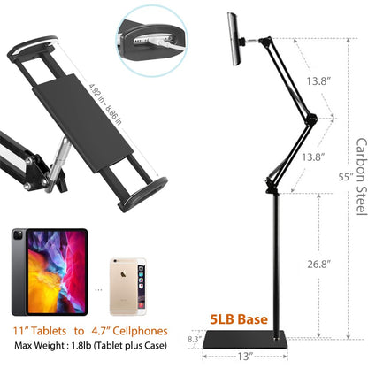 Portable electronic device stand — Height adjustable with metal base