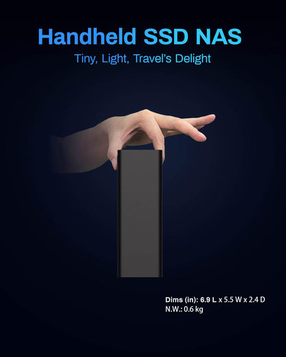 SYSTEM_CABINET - Terramaster F8 SSD Plus NAS with 8 bays and Intel Core i3 CPU 16GB RAM 10GbE port